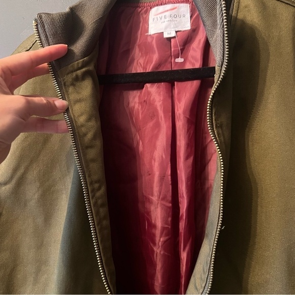 Five Four men's jacket M Olive green Army Green Zip
Bomber Jacket Coat - Picture 6 of 14